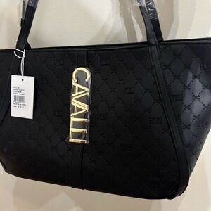 Black Women's Tote Bag Cavalli Class NWT!
